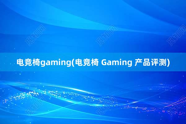 电竞椅gaming(电竞椅 Gaming 产品评测)